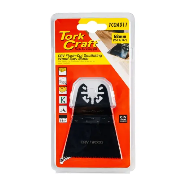 QUICK CHANGE FLUSH CUT WOOD SAW BLADE 68MM(2-11/16″)14TPI CRV