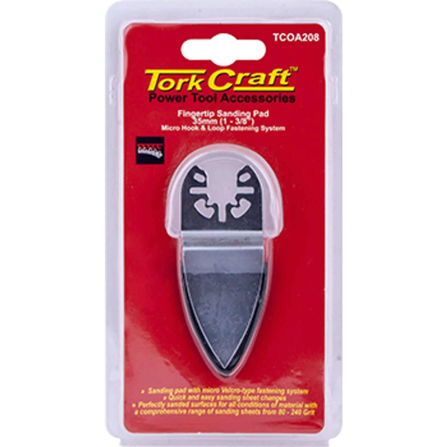 TCOA208.webp QUICK CHANGE BASE and ARBOR 35MM HOOK AND LOOP FINGERTIP MICRO - Image 1