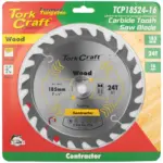 BLADE CONTRACTOR 185 X 24T 16MM CIRCULAR SAW TCT - Image 2