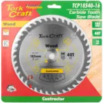 BLADE CONTRACTOR 185 X 40T 16MM CIRCULAR SAW TCT - Image 2