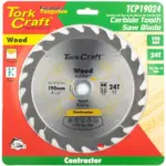 BLADE CONTRACTOR 190 X 24T 30/20/16 CIRCULAR SAW TCT - Image 2