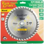 BLADE CONTRACTOR 190 X 40T 30/20/16 CIRCULAR SAW TCT - Image 2