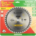 BLADE CONTRACTOR 210 X 40T-16MM CIRCULAR SAW TCT - Image 2