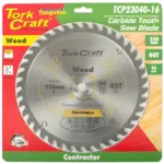 BLADE CONTRACTOR 230 X40T 16MM CIRCULAR SAW TCT - Image 2