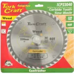 BLADE CONTRACTOR 230 X 40T 30/1/20/16 CIRCULAR SAW TCT - Image 2