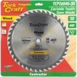 BLADE CONTRACTOR 260 X 40T 30/1/20/16 CIRCULAR SAW TCT - Image 2
