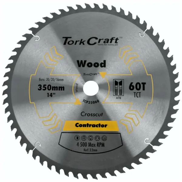 BLADE CONTRACTOR 350 X 60T 30 CIRCULAR SAW TCT