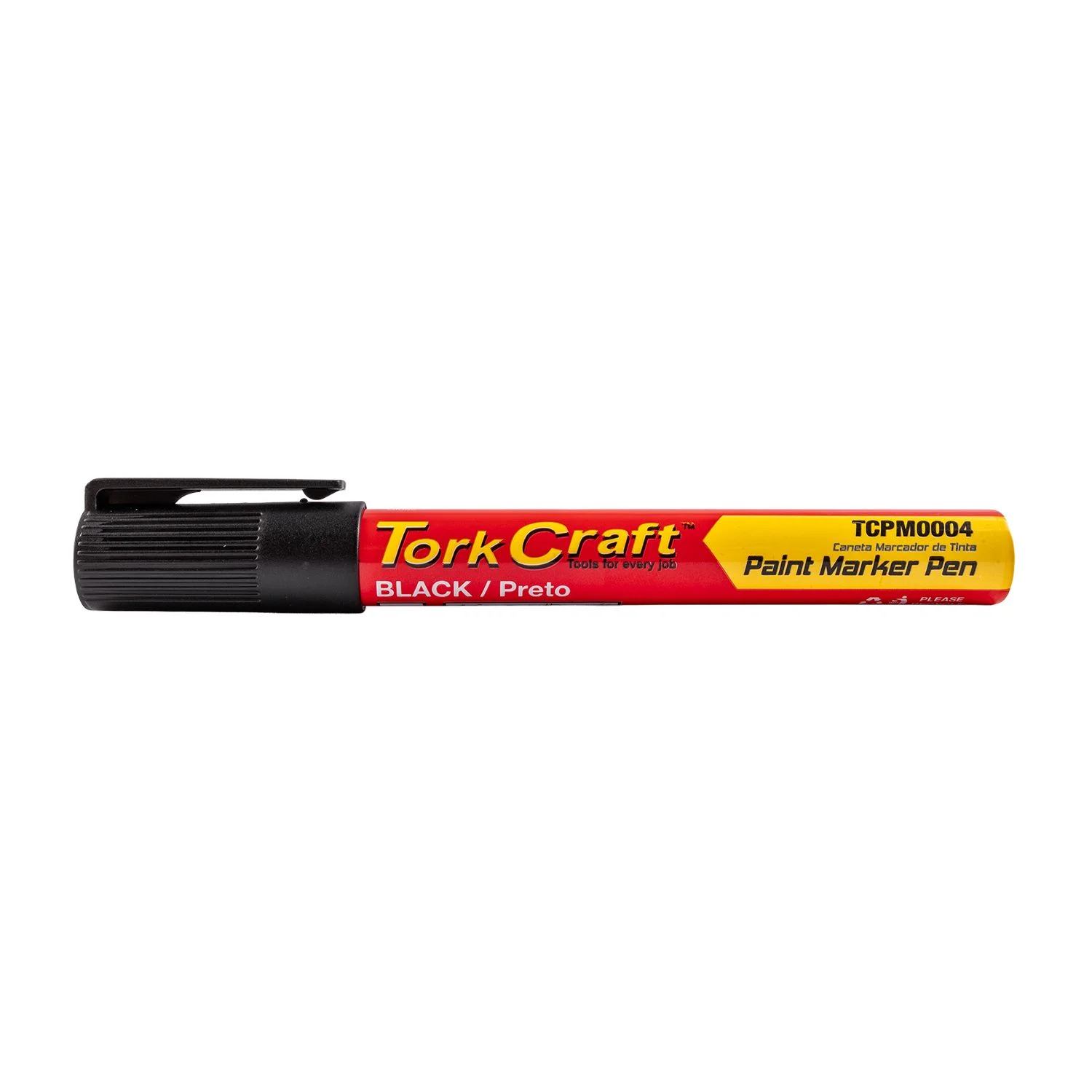 TCPM0004.webp PAINT MARKER PEN 1PC BLACK BULK - Image 1