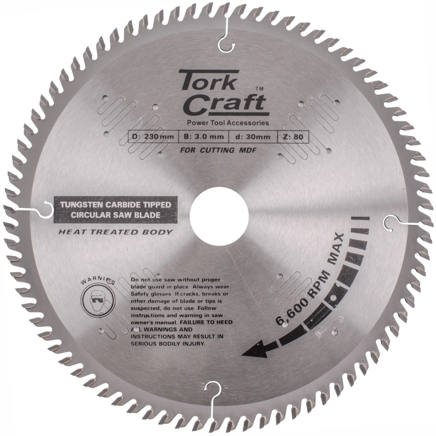 TCPR23080LM.webp BLADE TCT 230 X 80T 30/1/16 TCG POSITIVE PROFESIONAL INDUSTRIAL - Image 1