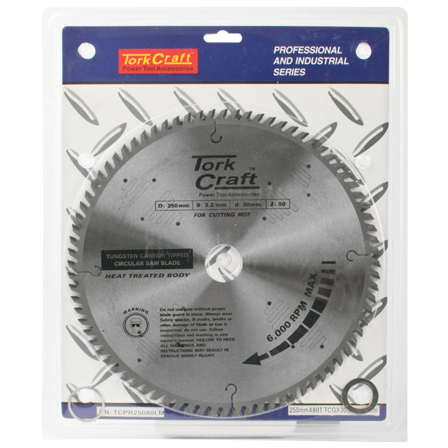 TCPR25080LM.webp BLADE TCT 250 X 80T 30/1/20 TCG POSITIVE PROFESIONAL INDUSTRIAL - Image 1