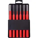 TORK CRAFT PIN PUNCH SET 6PC - 2.5 3.5 4. 5 6 8 10MM RED