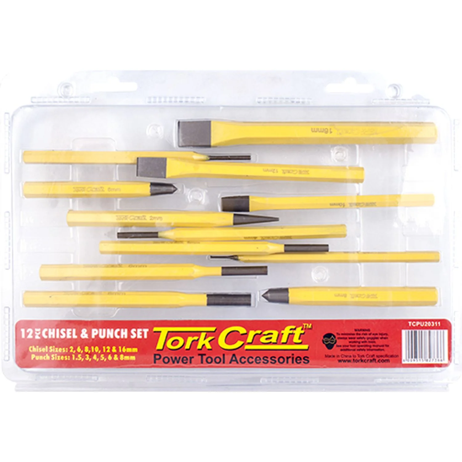 TCPU20311.webp TORK CRAFT CHISEL AND PUNCH SET 12PC - Image 1
