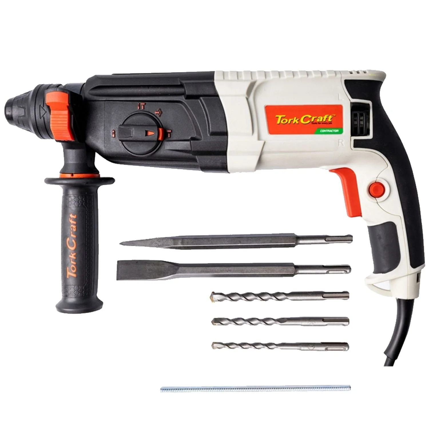 TCRH0800.webp ROT. HAMMER 800W 220V 2.8J SDS-PLUS 4 FUNC 5500 IPM - Image 1