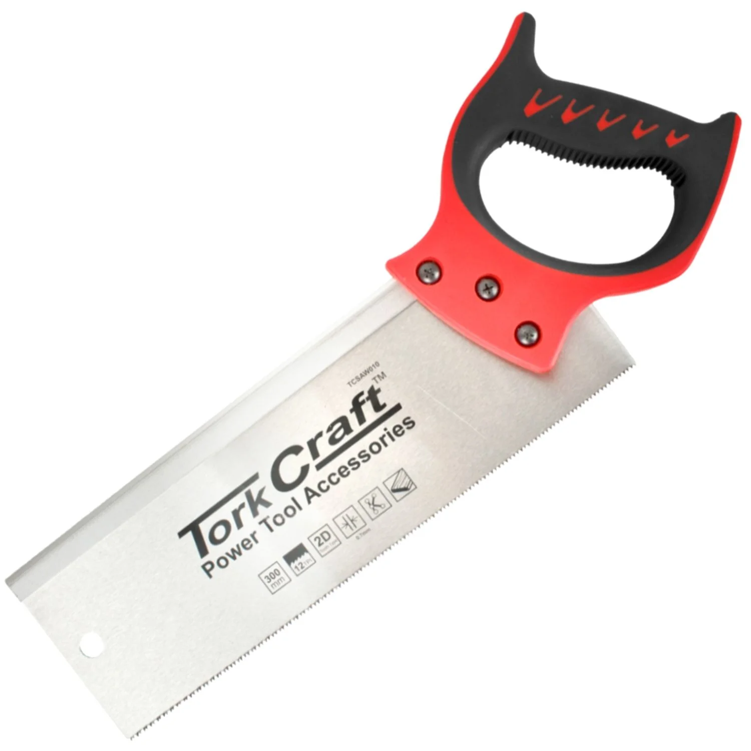 TCSAW010.webp BACK SAW 300MM 12TPI 0.7MM TEMP. BLADE ABS HANDLE - Image 1