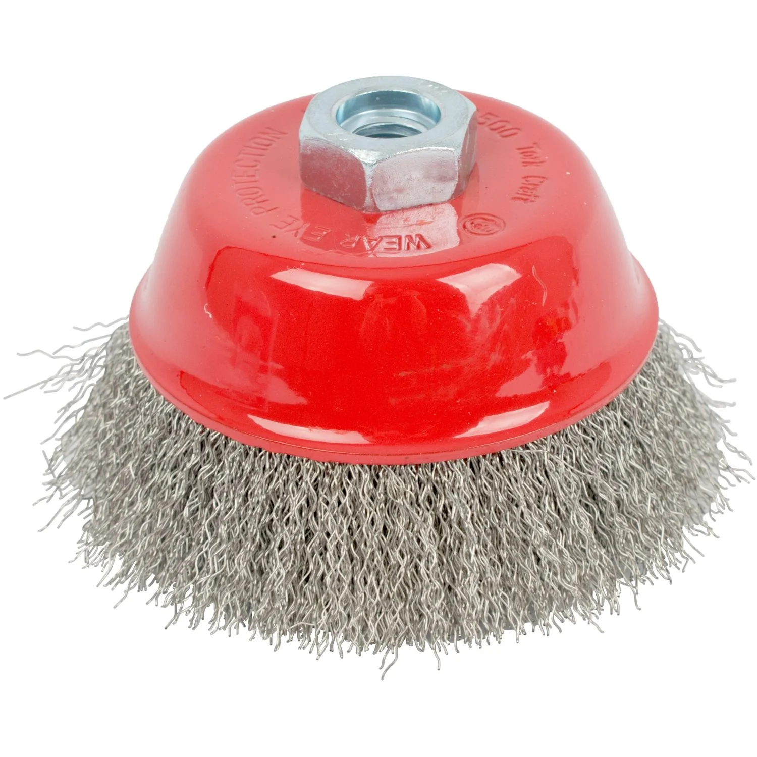 TCSS10014.webp WIRE CUP BRUSH 100 X M14 CRIMPED STAINLESS STEEL TCW - Image 1