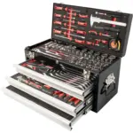 TOOL BOX 154 PCE 3 DRAWER and TOP TRAY 535X255 X 315MM TRACK BOX