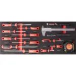TOOL BOX 154 PCE 3 DRAWER and TOP TRAY 535X255 X 315MM TRACK BOX - Image 3