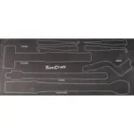 TOOL BOX 154 PCE 3 DRAWER and TOP TRAY 535X255 X 315MM TRACK BOX - Image 7