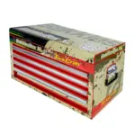 TOP TOOL BOX 254PC 4 DRAWER 660X310X380MM PRO TOOL BOX BAKKIES XL - Image 2