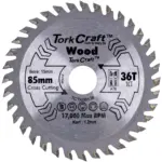 TCT SAW BLADE 85MM X 1.2MM X 15MM X 36T WOOD THIN KERF