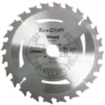 TCT SAW BLADE 165MM X 1.6MM X 20MM X 24T WOOD THIN KERF