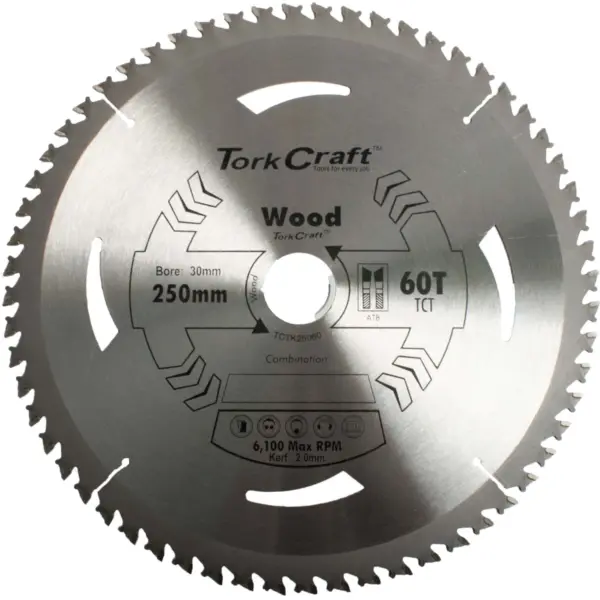 SAW BLADE THIN KERF 250 X 60T 30-16 TCT