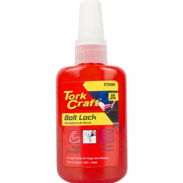 BOLT LOCK HIGH STRENGTH FOR LARGE SIZED THREADS - RED - 50G
