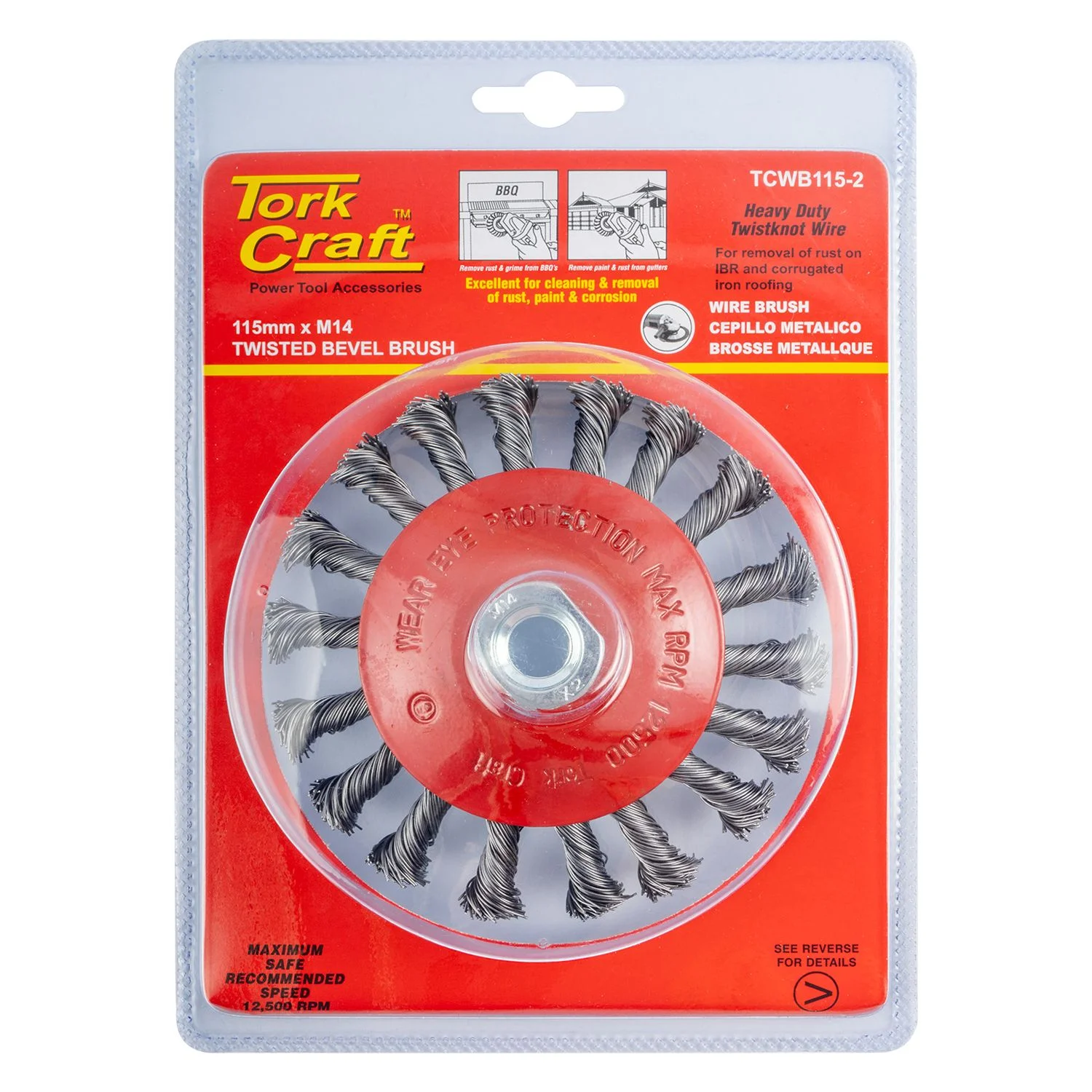 TCWB115-2.webp WIRE CUP BRUSH TWISTED BEVEL PLAIN 115MMXM14 BLISTER - Image 1