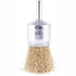 WIRE END BRUSH HIGH SPEED 24MM X 6MM SHAFT