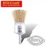 WIRE END BRUSH HIGH SPEED 24MM X 6MM SHAFT - Image 2