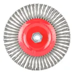 WIRE WHEEL BRUSH SINGLE SECTION TWISTED STINGER 175MMXM14 BLISTER