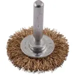 WIRE WHEEL BRUSH 38MM X 6MM SHAFT BLISTER