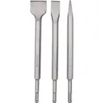 SDS PLUS CHISEL SET 3PCE POINTED 14MM FLAT 20MM FLAT 40MM TORK CRAFT