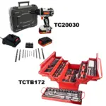 IMP DRILL DRIVER 20V 13MM and CANTILEVER TOOL BOX 172PC COMBO