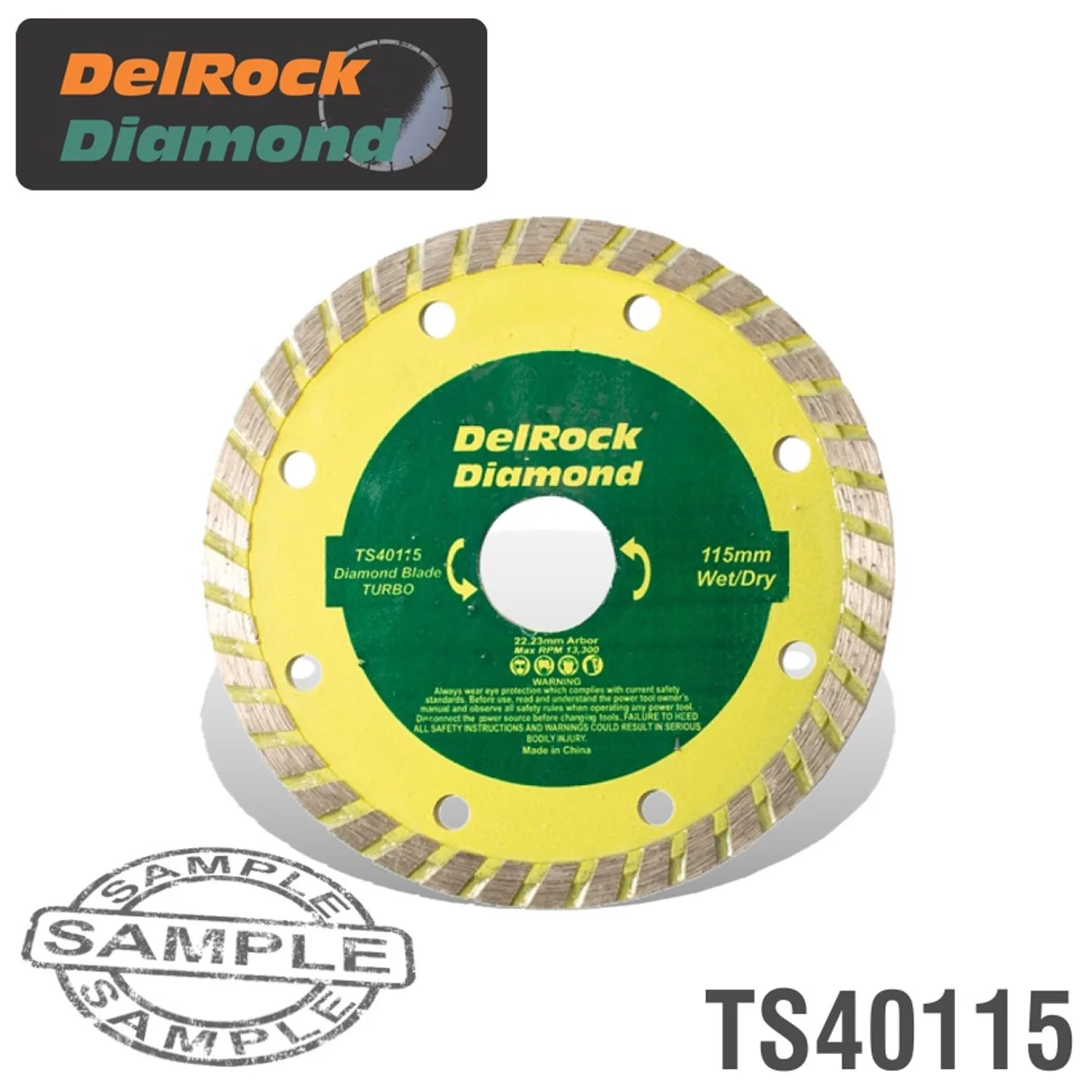 TS40115.webp DIAMOND BLADE 115MM TURBO DELROCK - Image 1