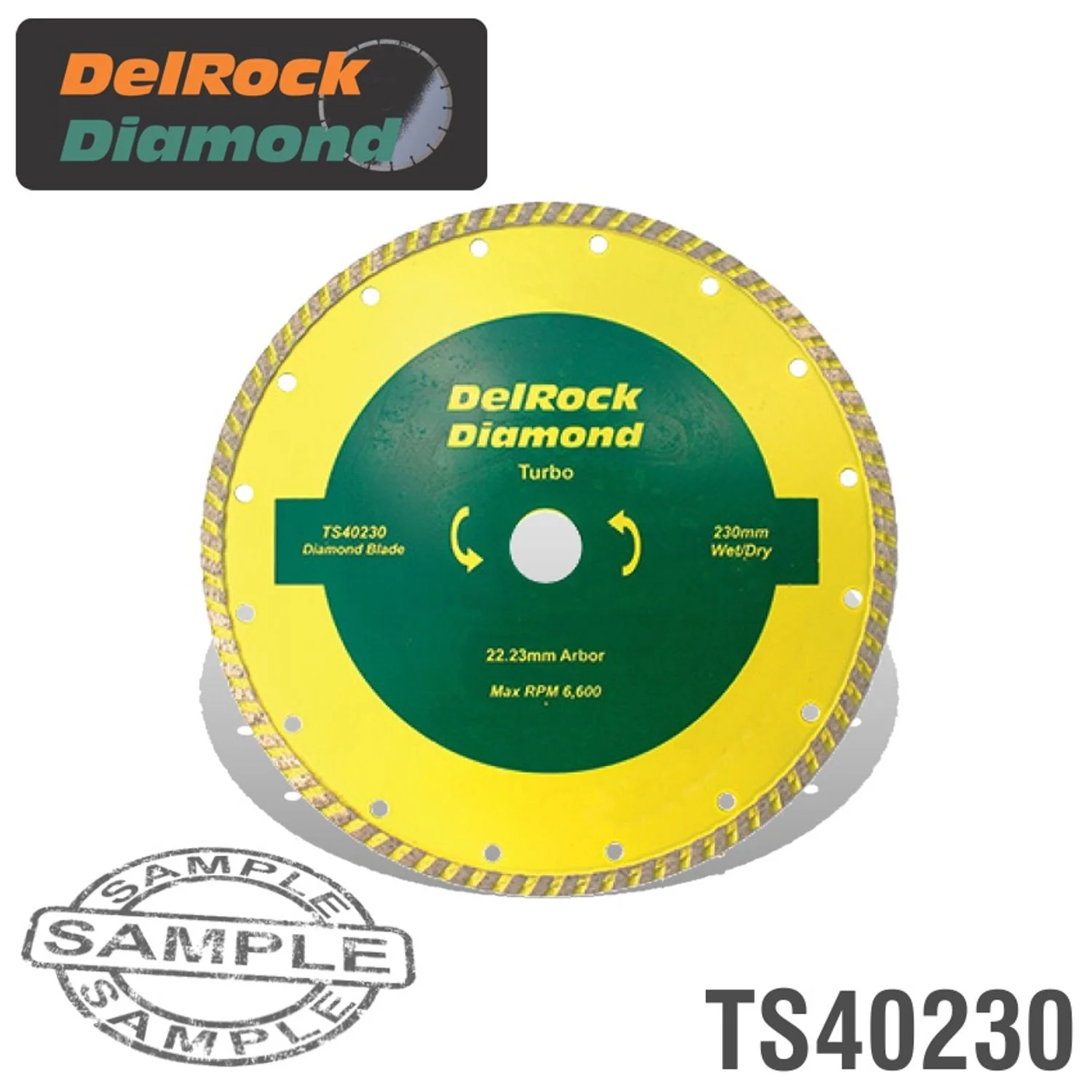TS40230.webp DIAMOND BLADE 230MM TURBO DELROCK - Image 1