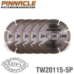 DIAMOND BLADE SEG 115MM PINNACLE ( 5 PACK )