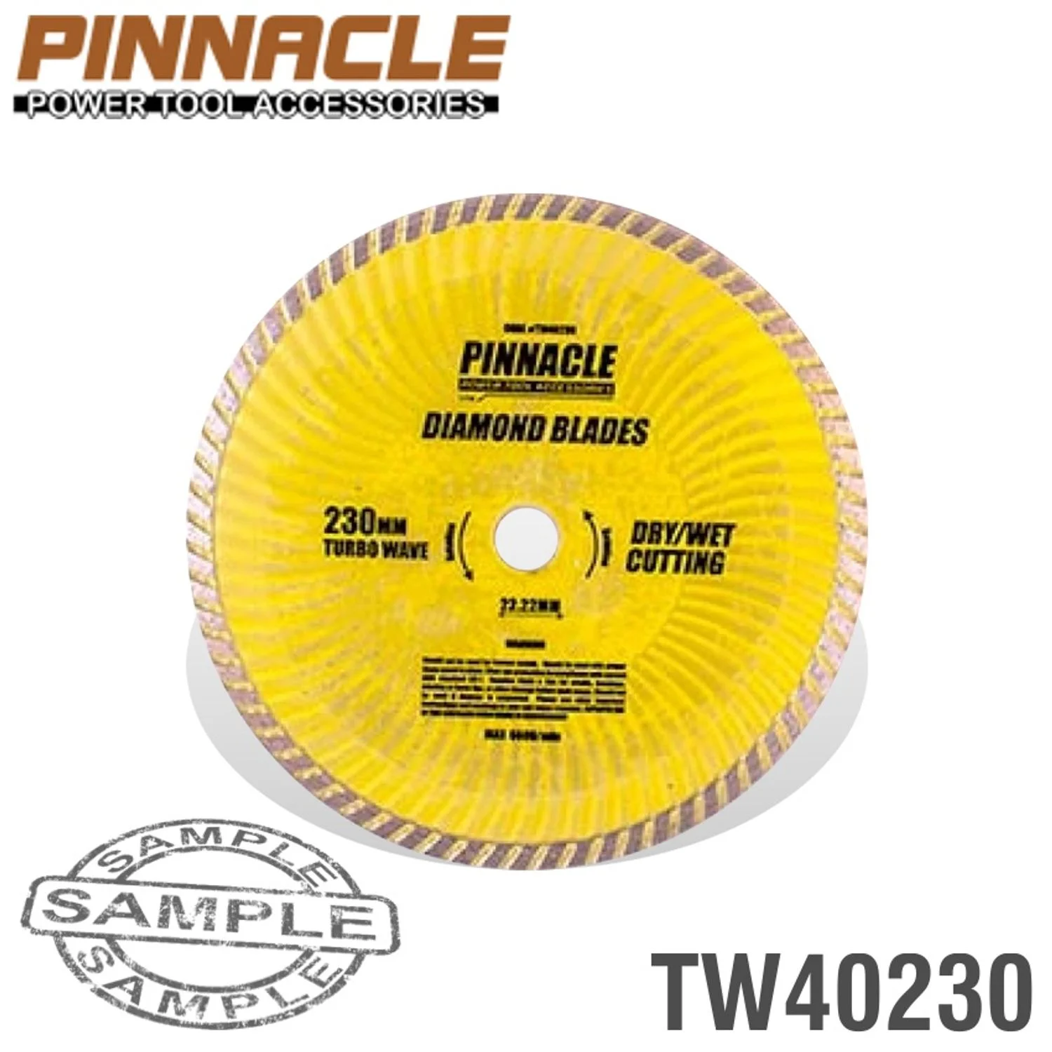 TW40230.webp DIAMOND BLADE TURBO WAVE 230MM X 22.22 PINNACLE - Image 1