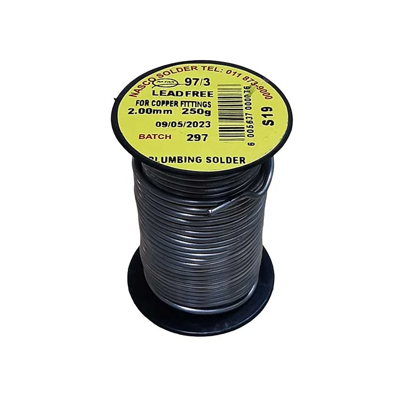 W10190.webp SOLDER SOLID CORE REEL 97/3 250GR - Image 1