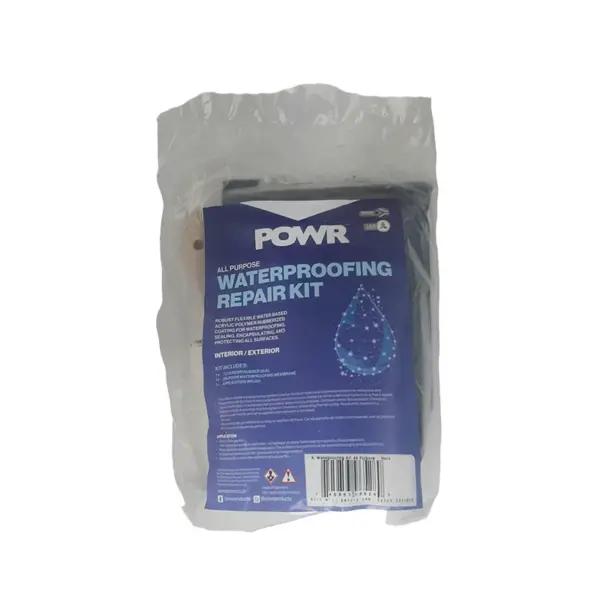 WATERPROOFING KIT ALL PURPOSE BLACK 1 LTR  POWR
