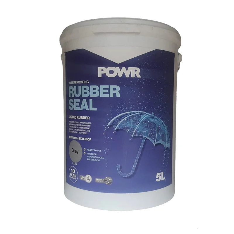 W11448.webp RUBBER SEAL WATERPROOF COATING LIGHT GREY 5LTR POWR - Image 1