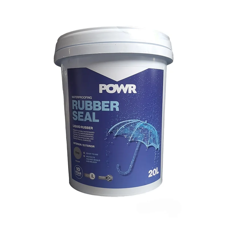 W11449.webp RUBBER SEAL WATERPROOF COATING LIGHT GREY 20 LTR POWR - Image 1