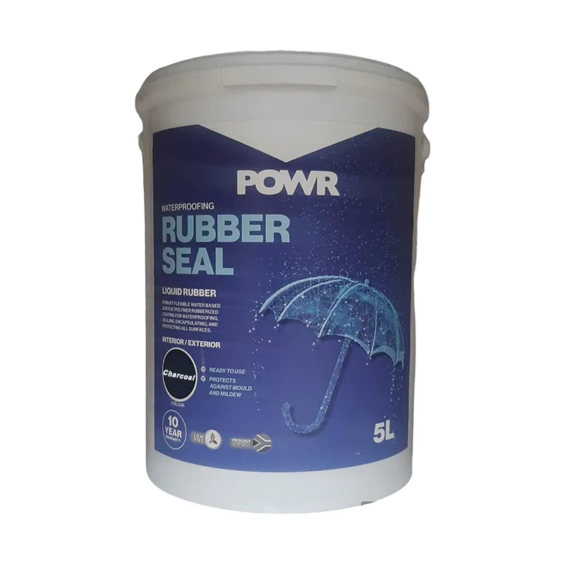 W11451.webp RUBBER SEAL WATERPROOF COATING CHARCOAL 5LTR POWR - Image 1