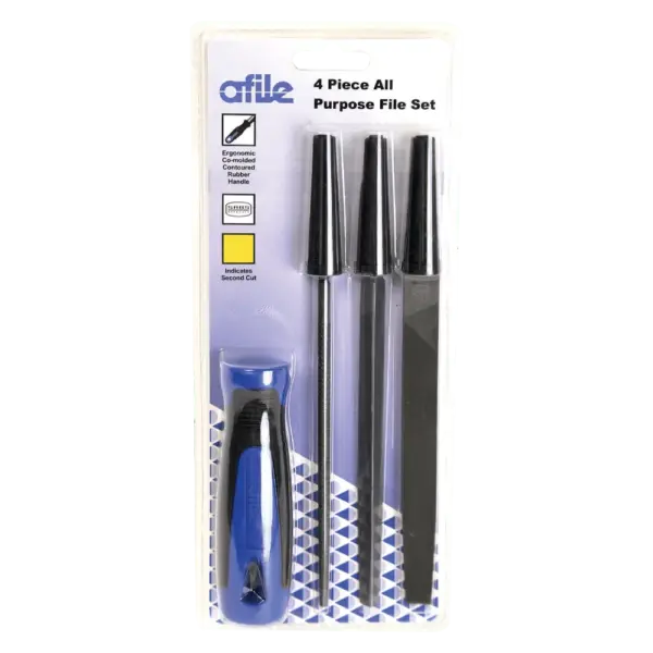 AFILE FILE SET 4PC BLISTER 2 D150F4