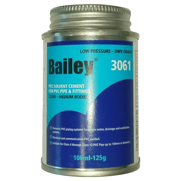 BAILEY PVC WELD LOW PRESSURE 100ML+BRUSH