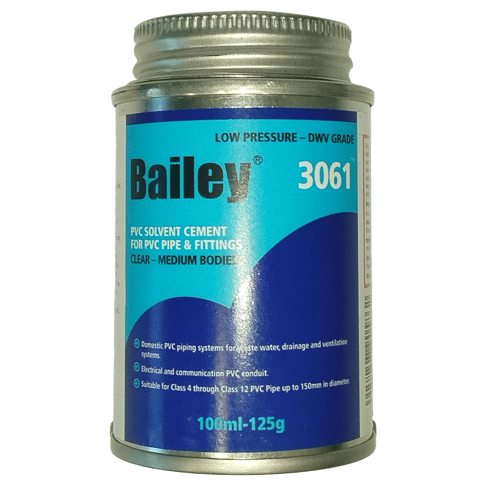 bai1030.webp BAILEY PVC WELD LOW PRESSURE 100ML+BRUSH - Image 1