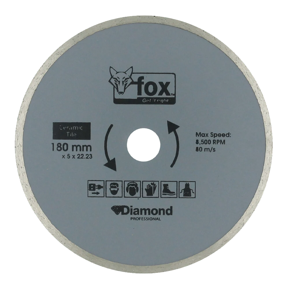 bly1010.webp FOX DIAMOND BLADE CONTINUOUS RIM 180MM TILE PROXXX - Image 1
