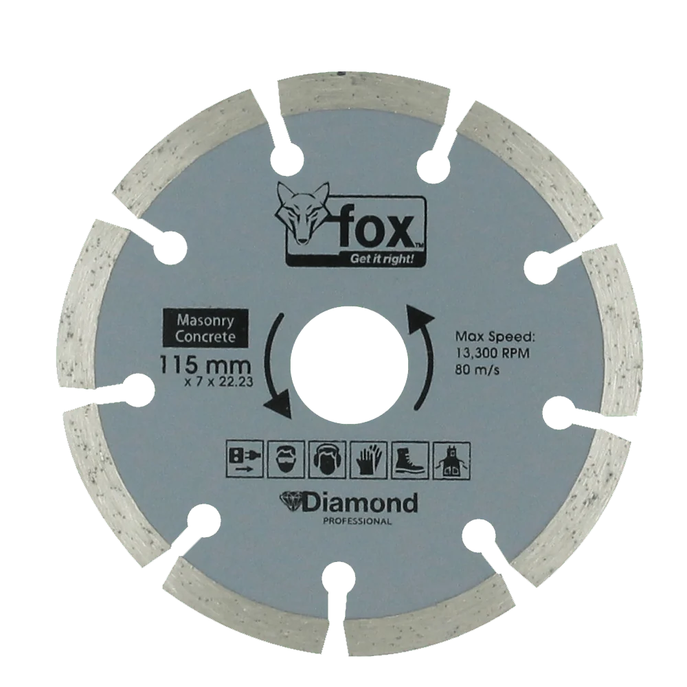 bly1200.webp FOX DIAMOND BLADE SEGMENTED 115MM CONCRETE PRO - Image 1