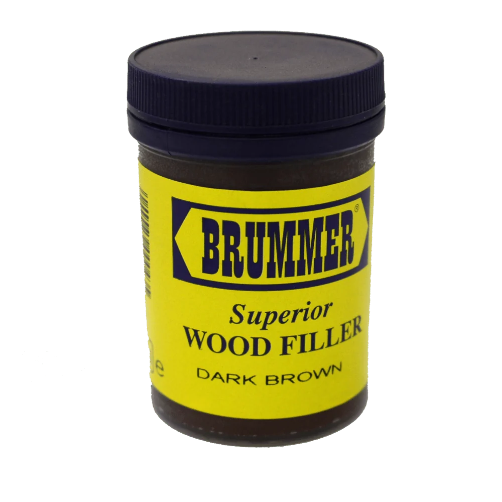 bru0960.webp BRUMMER WOODFILLER 250GR DARK BROWN - Image 1
