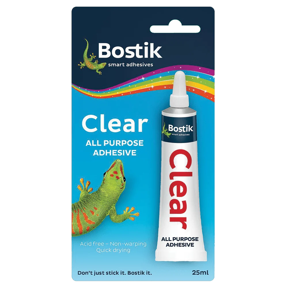 bst0005.webp BOSTIK ADHESIVE CLEAR 25ML BLISTER - Image 1